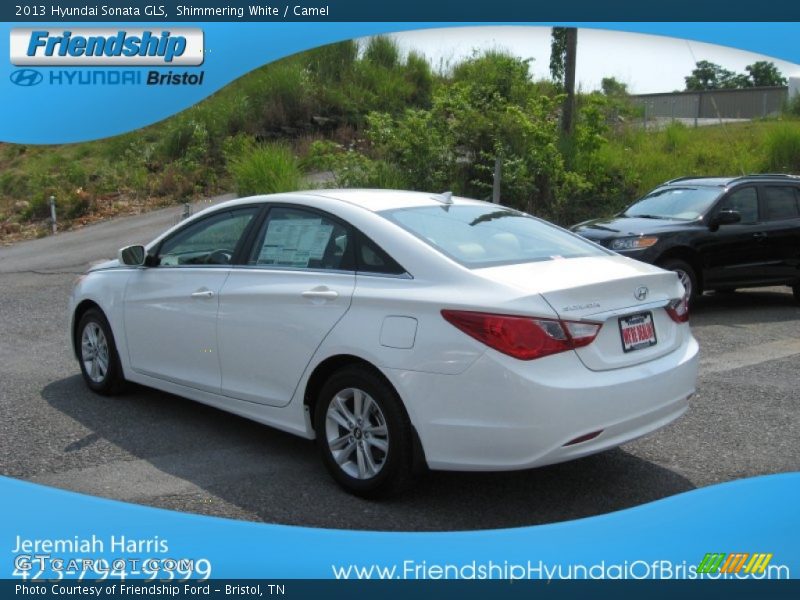 Shimmering White / Camel 2013 Hyundai Sonata GLS