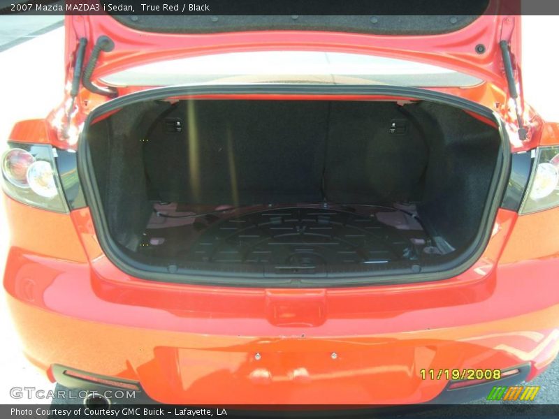True Red / Black 2007 Mazda MAZDA3 i Sedan