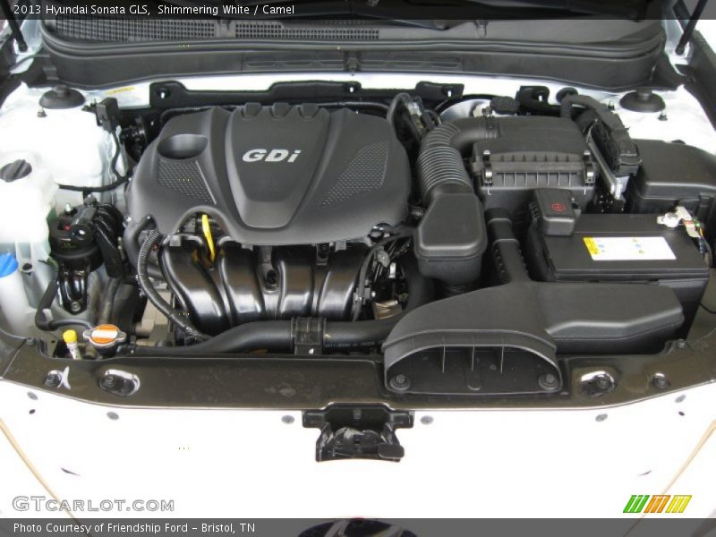 Shimmering White / Camel 2013 Hyundai Sonata GLS