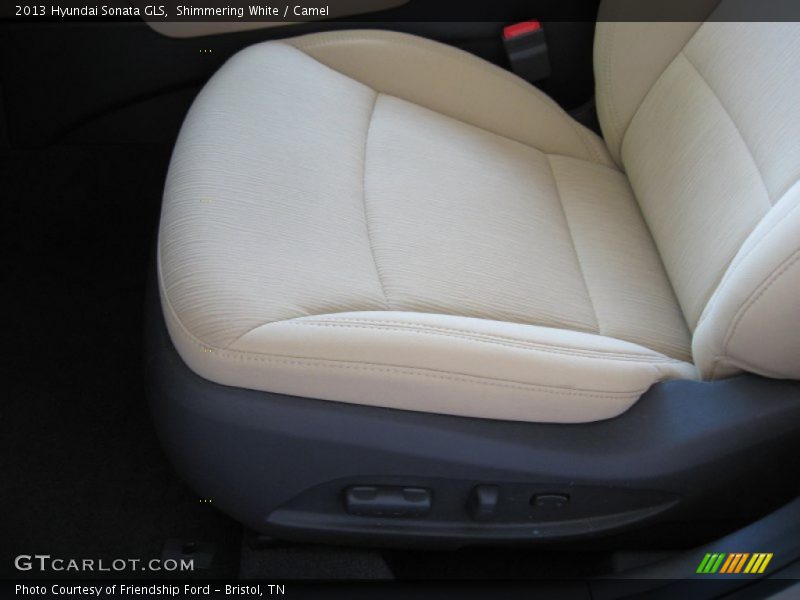 Shimmering White / Camel 2013 Hyundai Sonata GLS