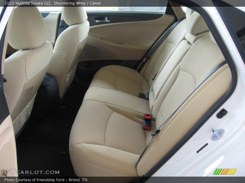 Shimmering White / Camel 2013 Hyundai Sonata GLS