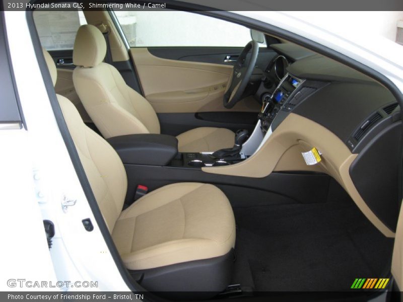 Shimmering White / Camel 2013 Hyundai Sonata GLS