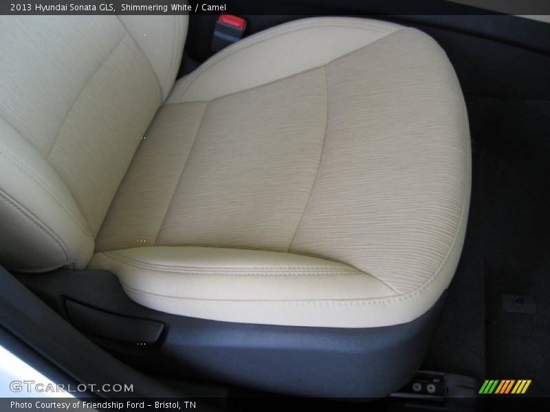 Shimmering White / Camel 2013 Hyundai Sonata GLS