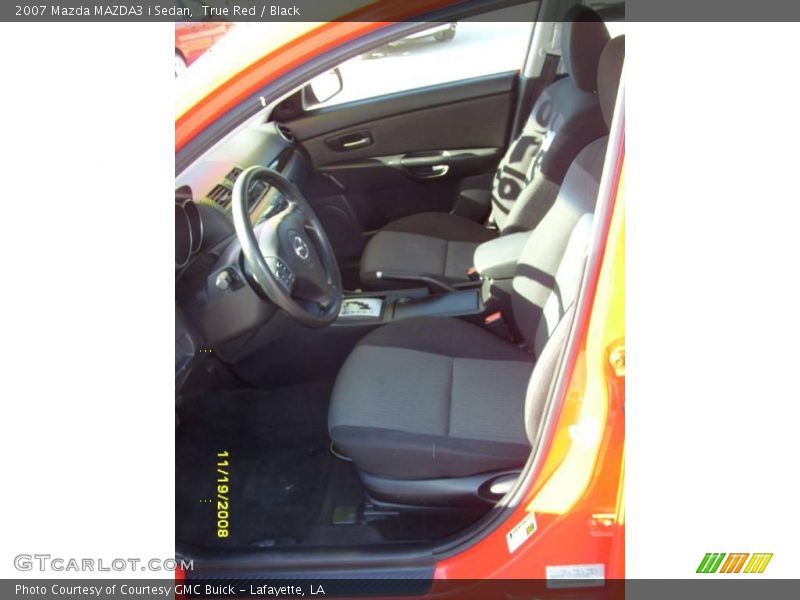 True Red / Black 2007 Mazda MAZDA3 i Sedan
