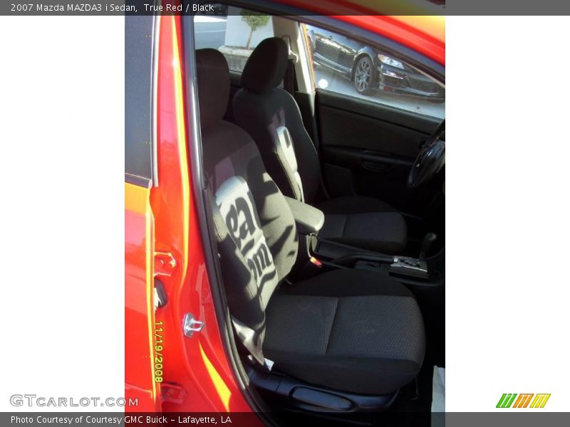 True Red / Black 2007 Mazda MAZDA3 i Sedan