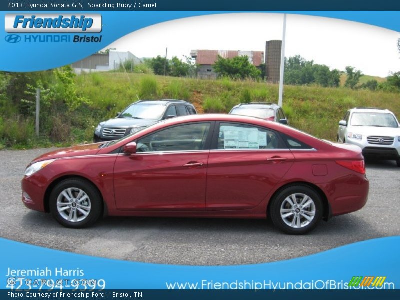 Sparkling Ruby / Camel 2013 Hyundai Sonata GLS
