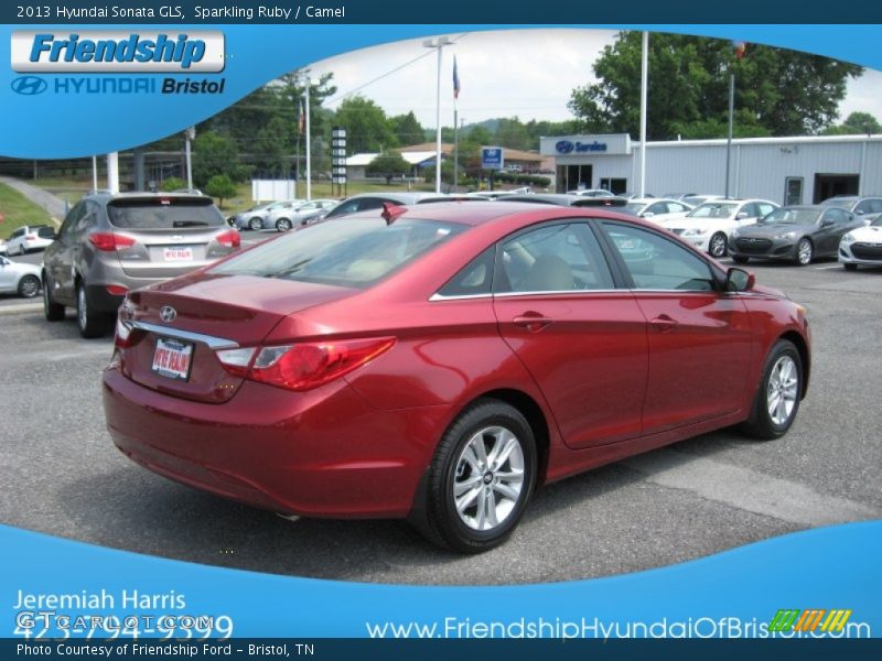 Sparkling Ruby / Camel 2013 Hyundai Sonata GLS