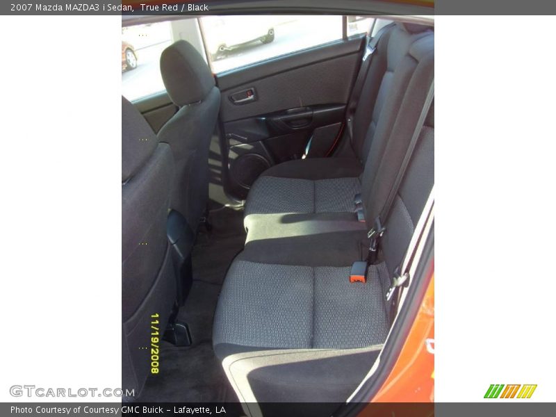 True Red / Black 2007 Mazda MAZDA3 i Sedan