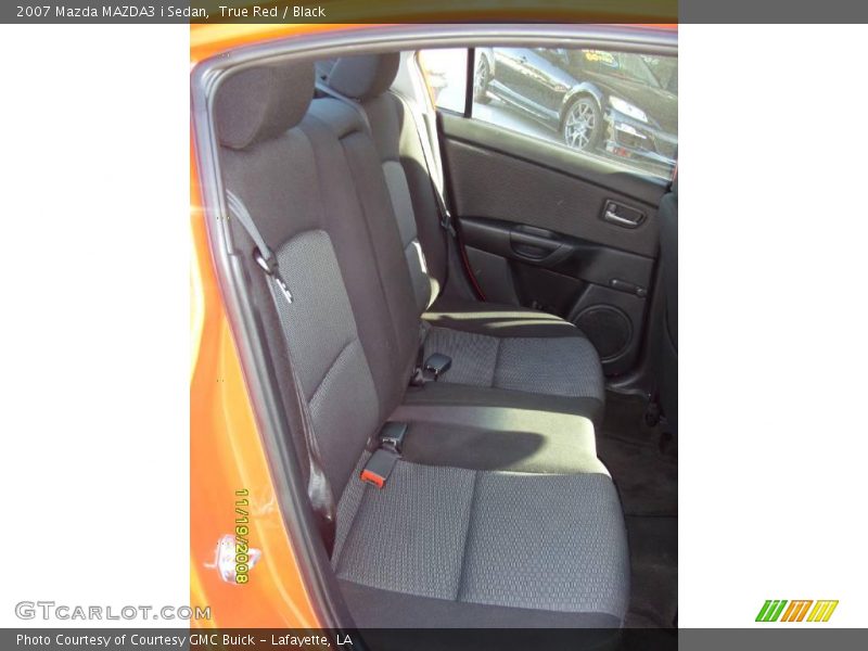 True Red / Black 2007 Mazda MAZDA3 i Sedan