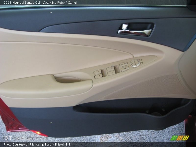 Sparkling Ruby / Camel 2013 Hyundai Sonata GLS