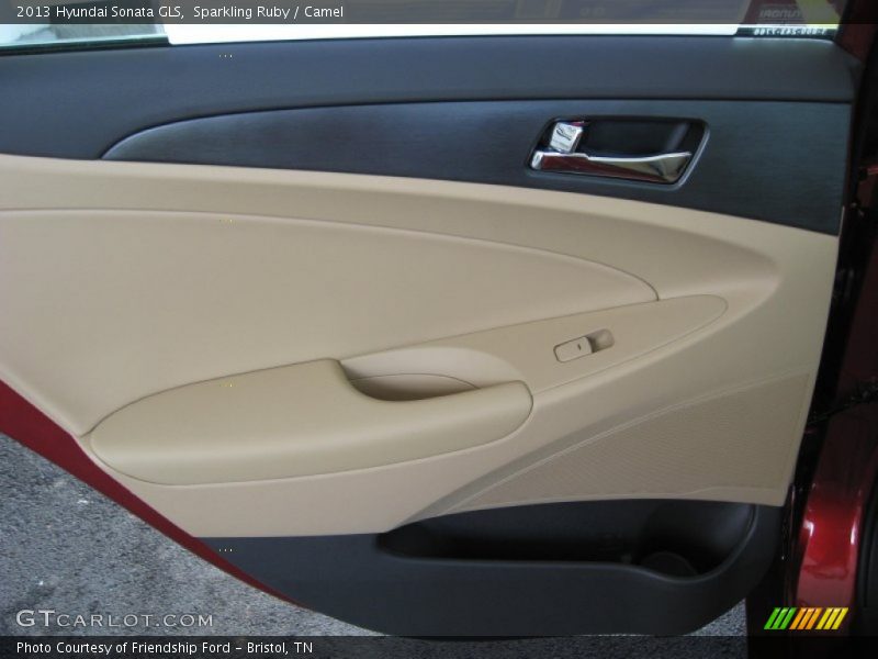 Sparkling Ruby / Camel 2013 Hyundai Sonata GLS