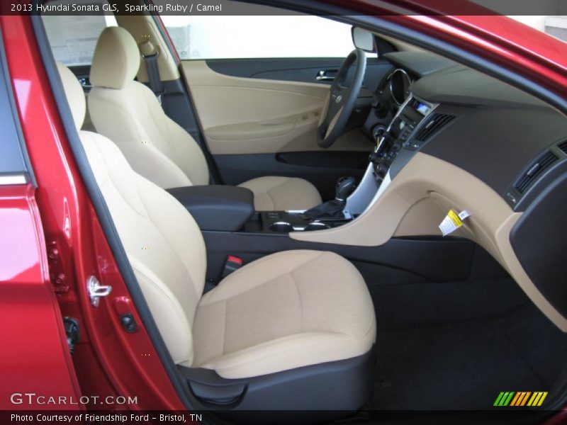 Sparkling Ruby / Camel 2013 Hyundai Sonata GLS