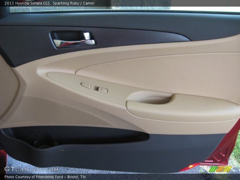 Sparkling Ruby / Camel 2013 Hyundai Sonata GLS