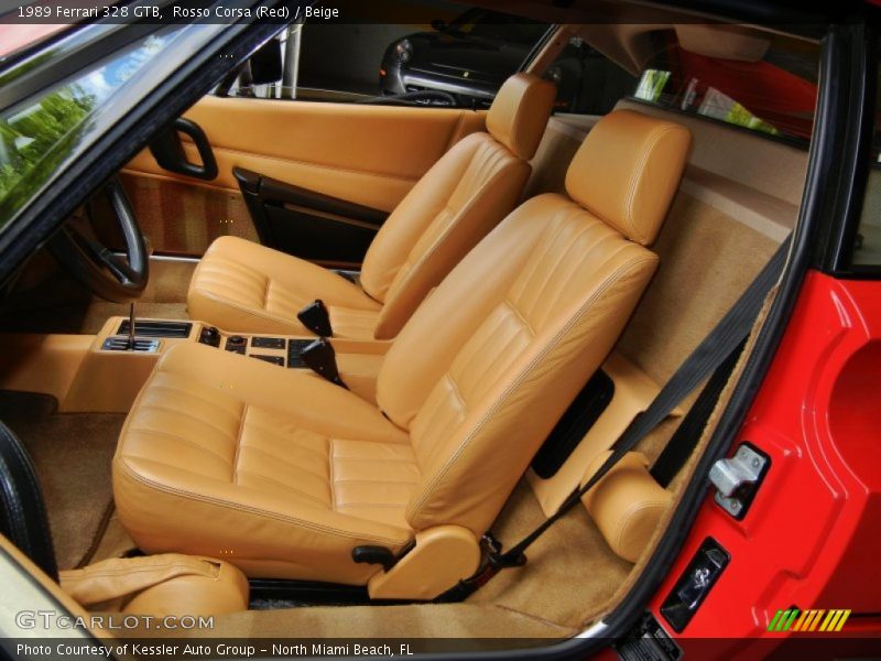 Front Seat of 1989 328 GTB