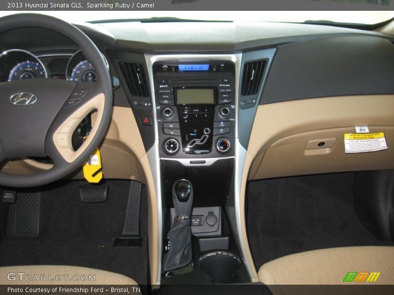 Sparkling Ruby / Camel 2013 Hyundai Sonata GLS