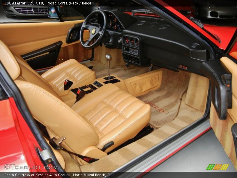  1989 328 GTB Beige Interior