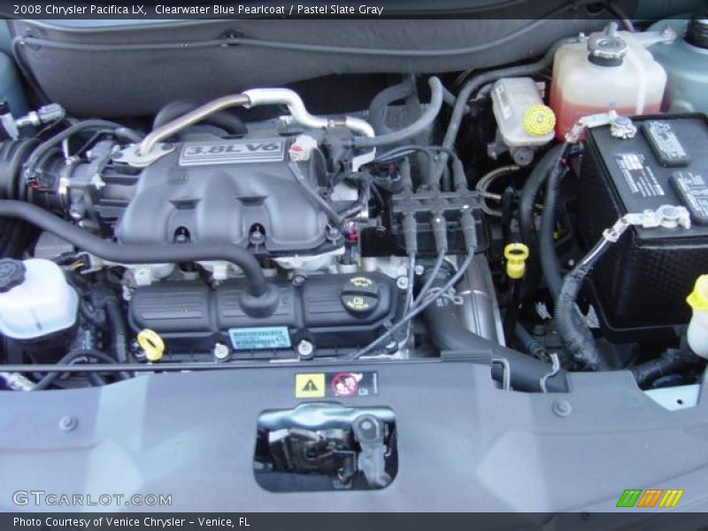 Clearwater Blue Pearlcoat / Pastel Slate Gray 2008 Chrysler Pacifica LX