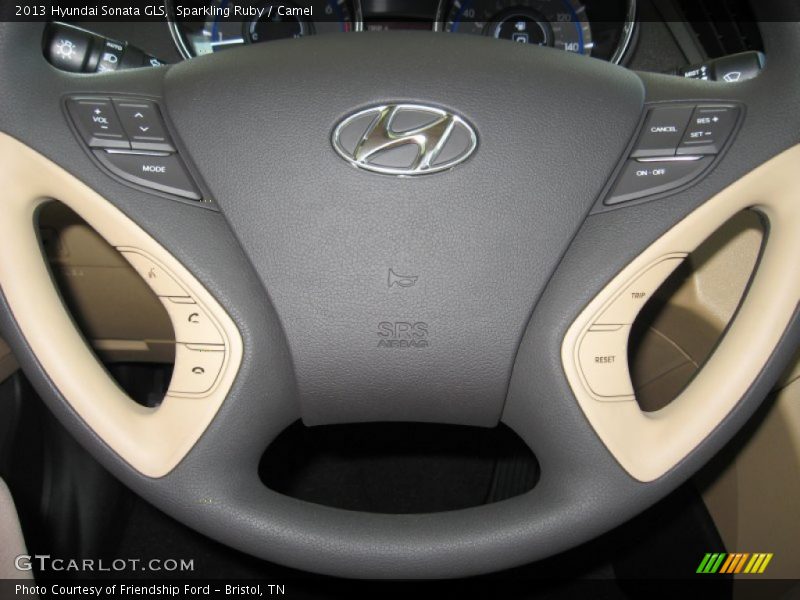 Sparkling Ruby / Camel 2013 Hyundai Sonata GLS