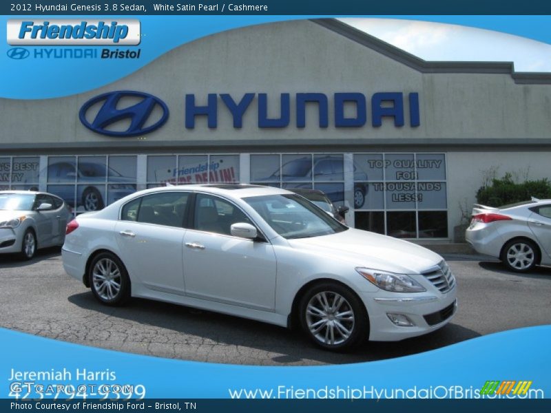 White Satin Pearl / Cashmere 2012 Hyundai Genesis 3.8 Sedan