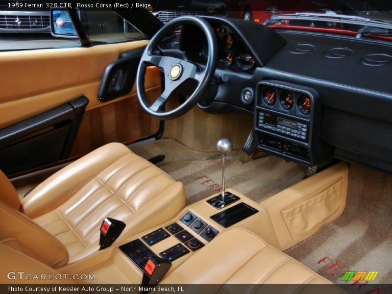  1989 328 GTB Beige Interior