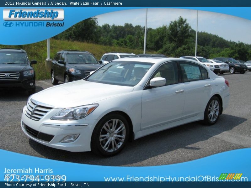 White Satin Pearl / Cashmere 2012 Hyundai Genesis 3.8 Sedan