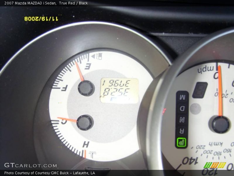 True Red / Black 2007 Mazda MAZDA3 i Sedan