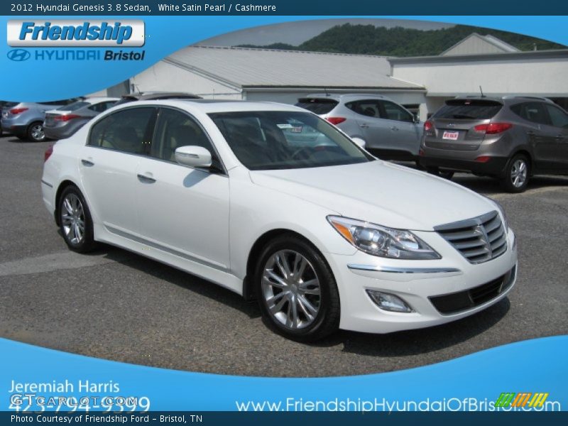 White Satin Pearl / Cashmere 2012 Hyundai Genesis 3.8 Sedan