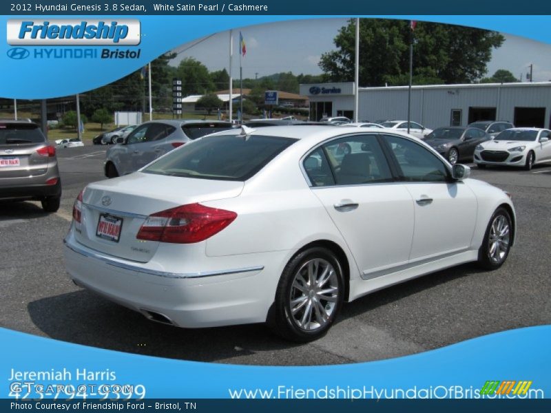 White Satin Pearl / Cashmere 2012 Hyundai Genesis 3.8 Sedan