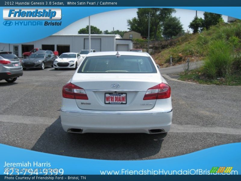 White Satin Pearl / Cashmere 2012 Hyundai Genesis 3.8 Sedan
