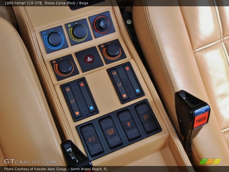 Controls of 1989 328 GTB