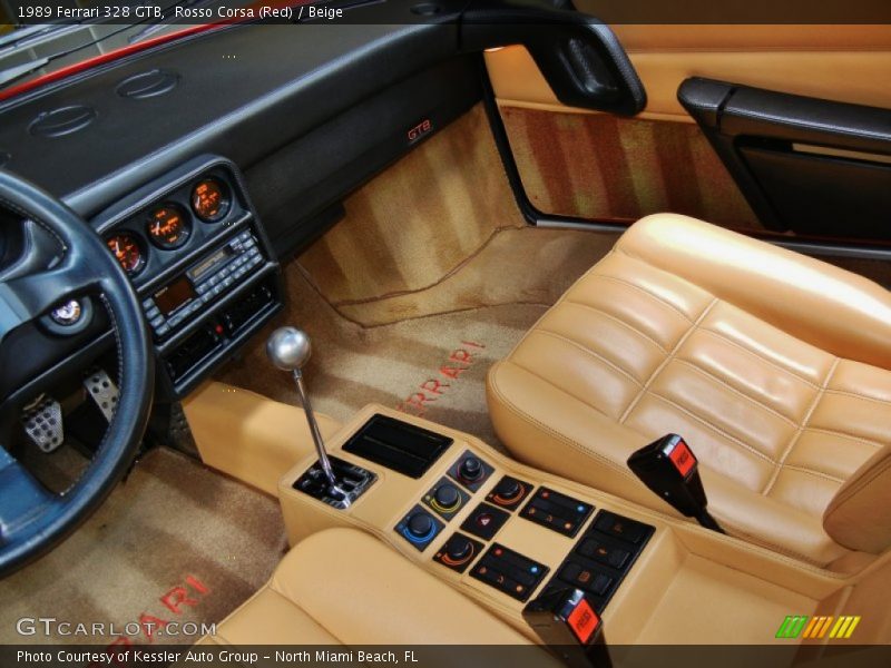  1989 328 GTB Beige Interior