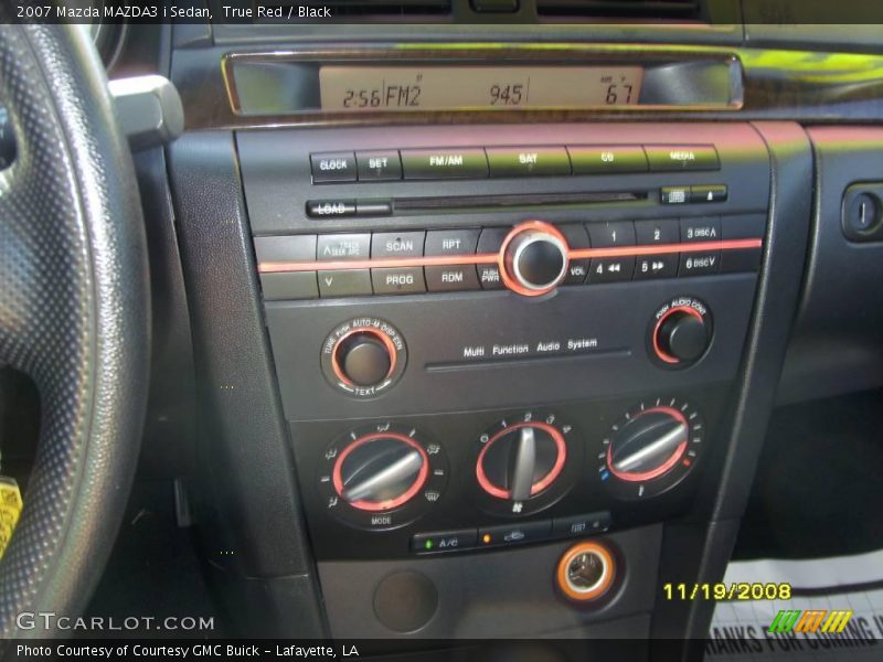 True Red / Black 2007 Mazda MAZDA3 i Sedan