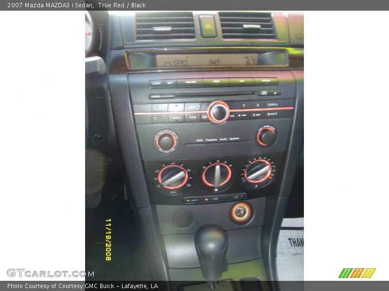 True Red / Black 2007 Mazda MAZDA3 i Sedan