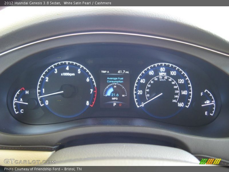 White Satin Pearl / Cashmere 2012 Hyundai Genesis 3.8 Sedan