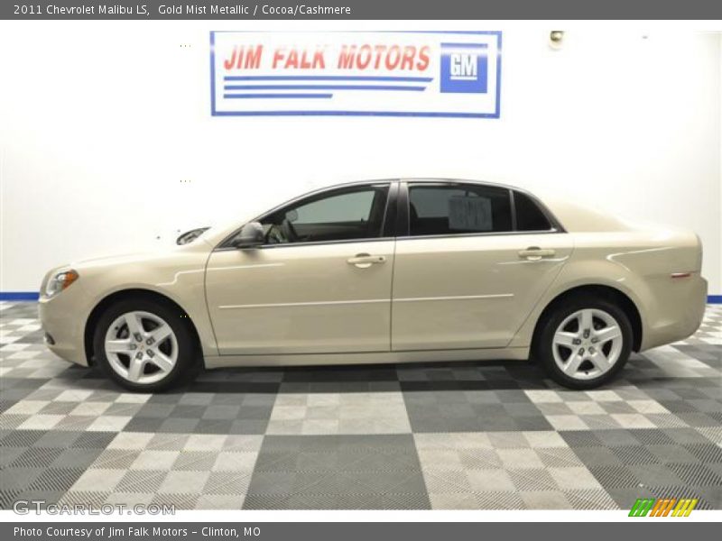 Gold Mist Metallic / Cocoa/Cashmere 2011 Chevrolet Malibu LS