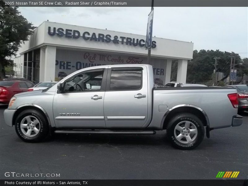 Radiant Silver / Graphite/Titanium 2005 Nissan Titan SE Crew Cab