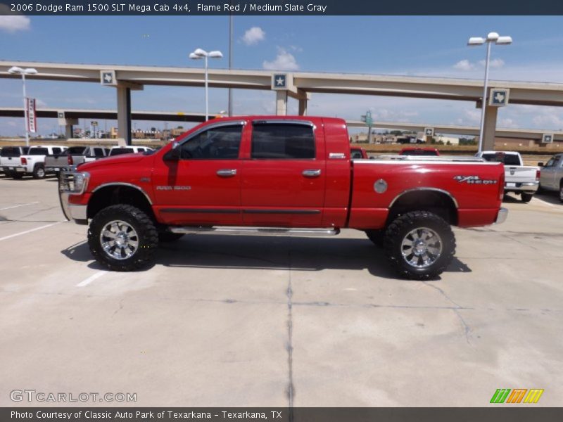 Flame Red / Medium Slate Gray 2006 Dodge Ram 1500 SLT Mega Cab 4x4