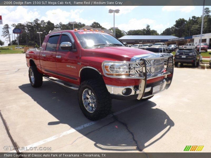 Flame Red / Medium Slate Gray 2006 Dodge Ram 1500 SLT Mega Cab 4x4