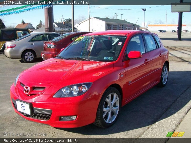 True Red / Black 2007 Mazda MAZDA3 s Touring Hatchback