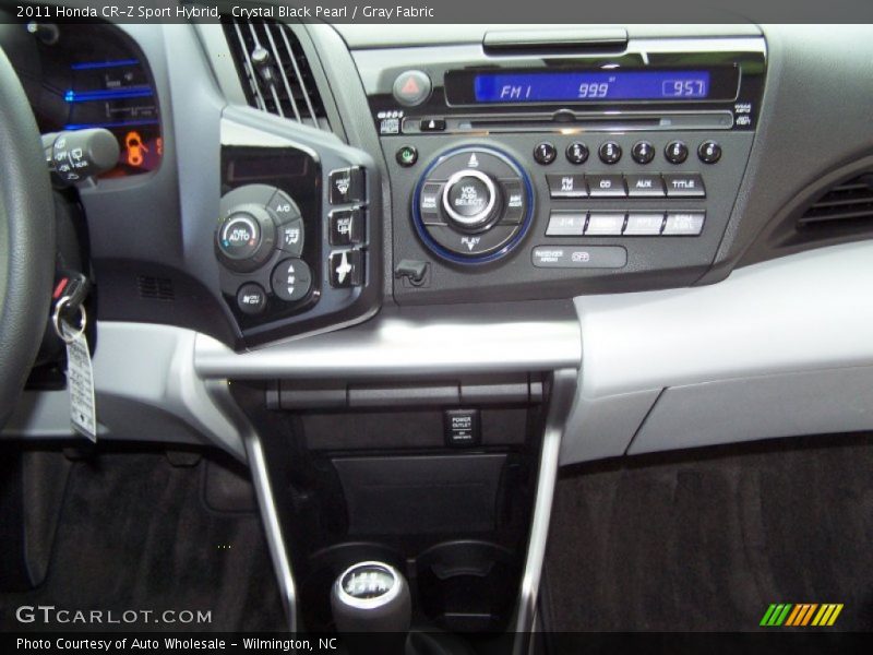 Crystal Black Pearl / Gray Fabric 2011 Honda CR-Z Sport Hybrid