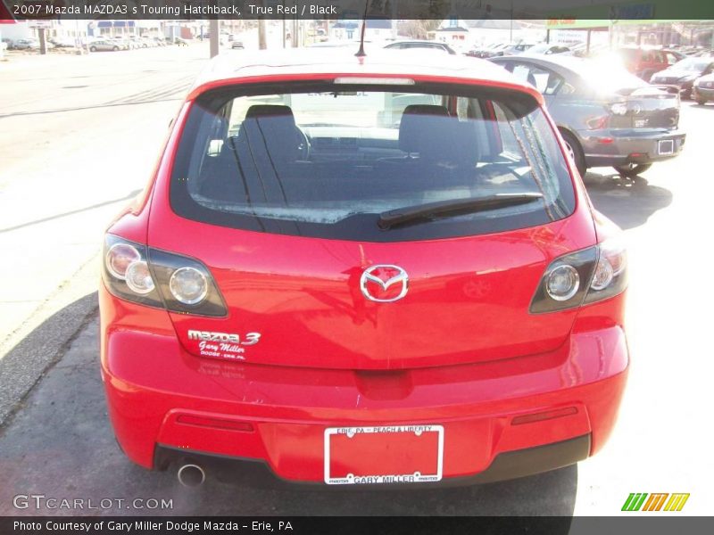 True Red / Black 2007 Mazda MAZDA3 s Touring Hatchback