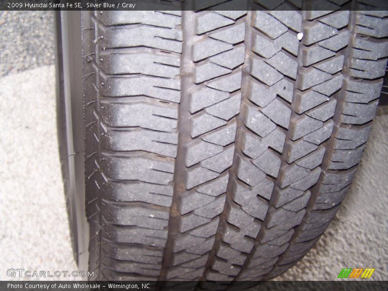 Silver Blue / Gray 2009 Hyundai Santa Fe SE