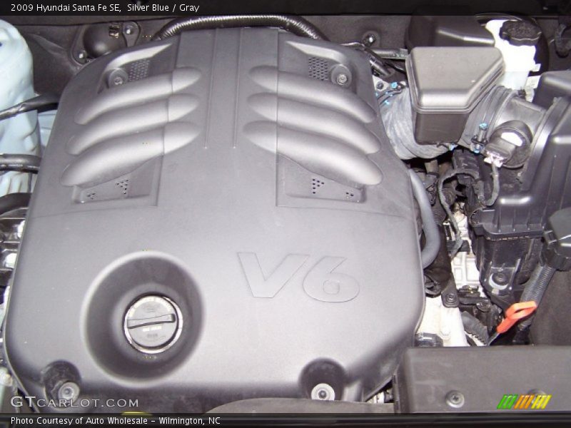 Silver Blue / Gray 2009 Hyundai Santa Fe SE