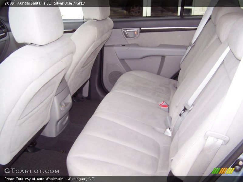 Silver Blue / Gray 2009 Hyundai Santa Fe SE