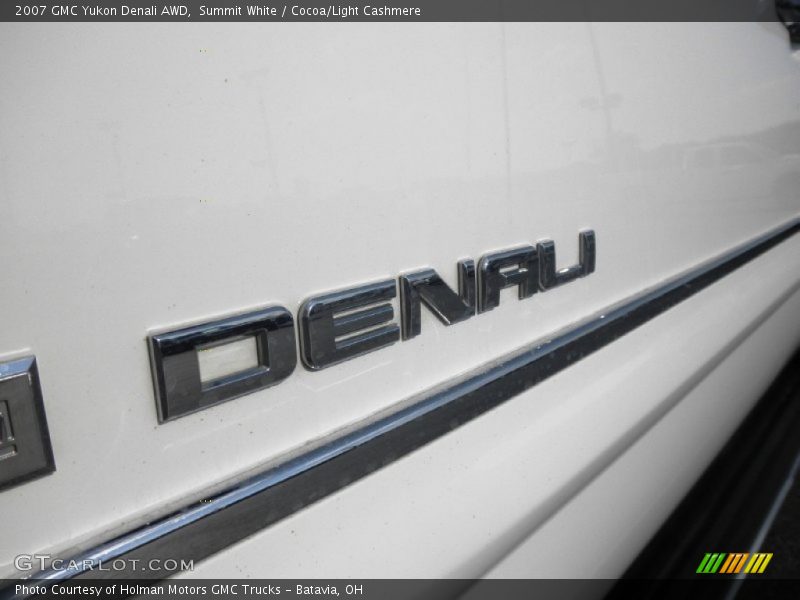 Summit White / Cocoa/Light Cashmere 2007 GMC Yukon Denali AWD