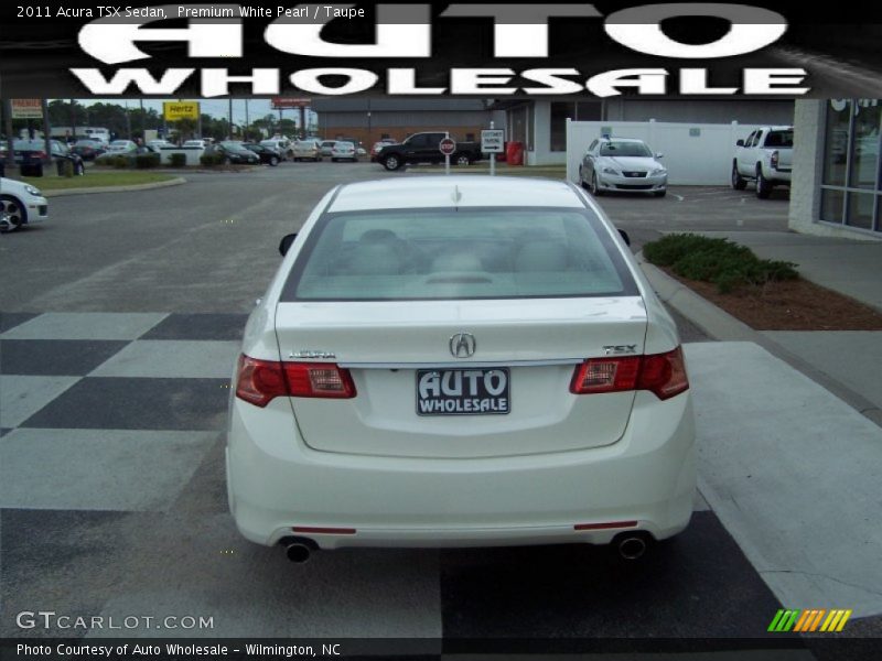 Premium White Pearl / Taupe 2011 Acura TSX Sedan