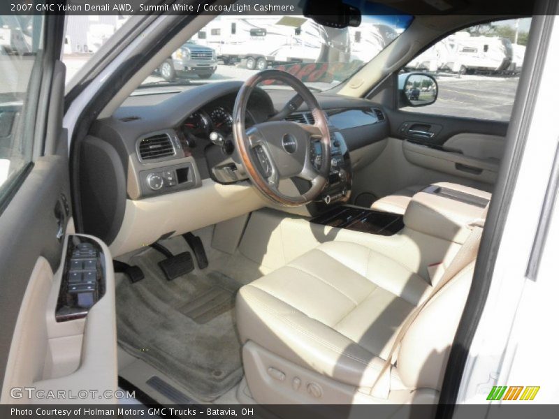 Summit White / Cocoa/Light Cashmere 2007 GMC Yukon Denali AWD