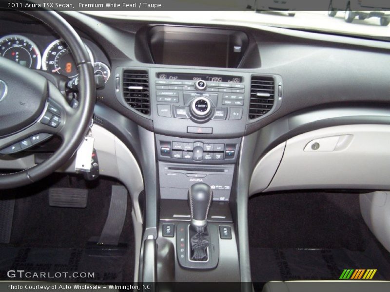 Premium White Pearl / Taupe 2011 Acura TSX Sedan