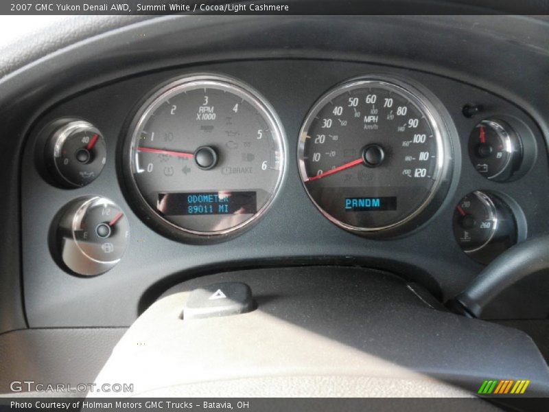 Summit White / Cocoa/Light Cashmere 2007 GMC Yukon Denali AWD