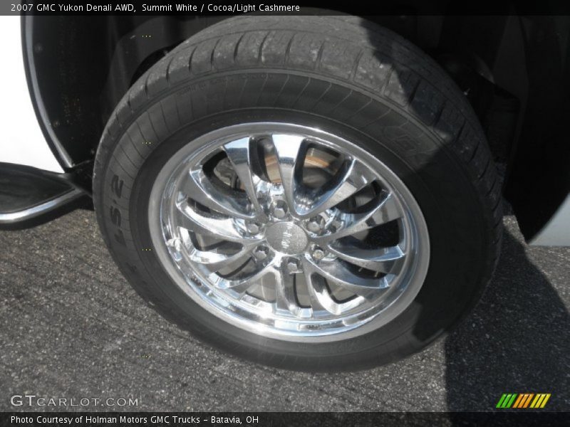 Summit White / Cocoa/Light Cashmere 2007 GMC Yukon Denali AWD